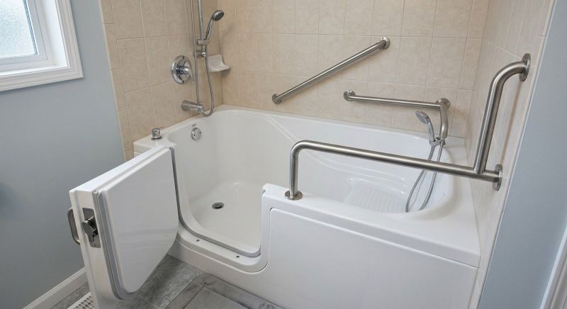 Handicap Bathtub Installation detail